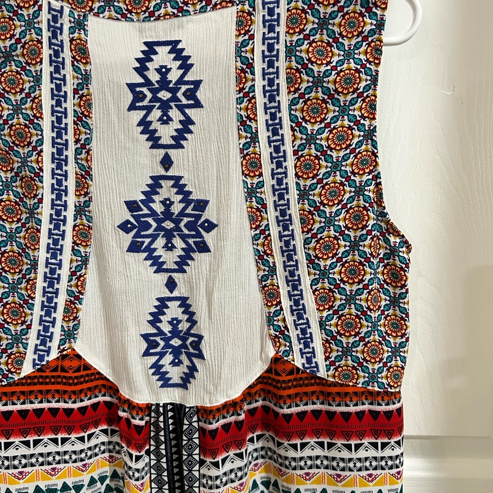 John Mark Aztec Print Sleeveless Tunic Large - image 8